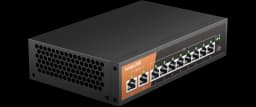 KeepLiNK 10-Port Gigabit Ethernet Switch with 8-PoE Ports and 2-RJ45 Copper Uplink Unmanaged Plug and Play
