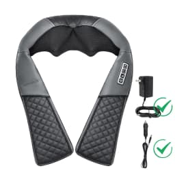 Shiatsu Neck and Shoulder Massager Heated Back Massager U Shape Deep Kneading Electric Massage Pillow For Neck Waist Leg Body