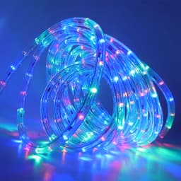 Round Tube Neon Light 220V Clear PVC Rope Lights 36Leds/m Waterproof Commercial Neon Sign Round 2-wire LED Strip Flexible Light