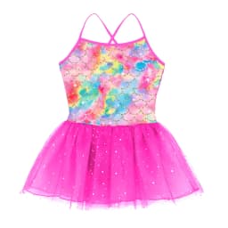 Kids Girls Ballerina Fairy Prom Party Costume Kids Sequined Mermaid Dance Dress Dancewear Gymnastic Leotard Ballet Tutu Dress