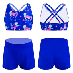 Kid Girls Children Swimsuits Swimwear Outfits Floral Printed Swimwear Swimming Bikini Bathing Suits Beachwear Summer Holiday Set