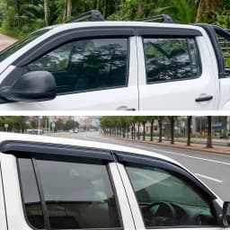 Window Deflector Window Visor For Volkswagen Amarok 2009-2022 Smoke Black Sun Rain Guards Weathershield Car Exterior Accessories