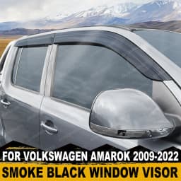 Window Deflector Window Visor For Volkswagen Amarok 2009-2022 Smoke Black Sun Rain Guards Weathershield Car Exterior Accessories