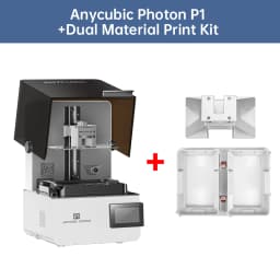 ANYCUBIC Photon P1 Resin 3D Printer Support Dual-Color&Material Printing , Precision-Ground Steel Build Plate For Hobbyists
