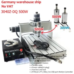 【EU】CNC MACH3 Router Engraving Milling Cutter Machine 3 Axis 3040 Z-DQ & 500W Spindle 220V LPT Port / USB post
