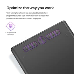 HUION Inspiroy H610X Graphics Tablets 10x6.25inches Graphic Drawing Tablet Digital Graffiti Tablets 8192 Level Medium-Size Panel