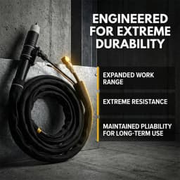 P80 Plasma Cutter Torch, 10FT/16FT/23FT Non-Touch Pilot Arc Black Straight Fit Plasma Cutter, DIY/Beginner Friendly