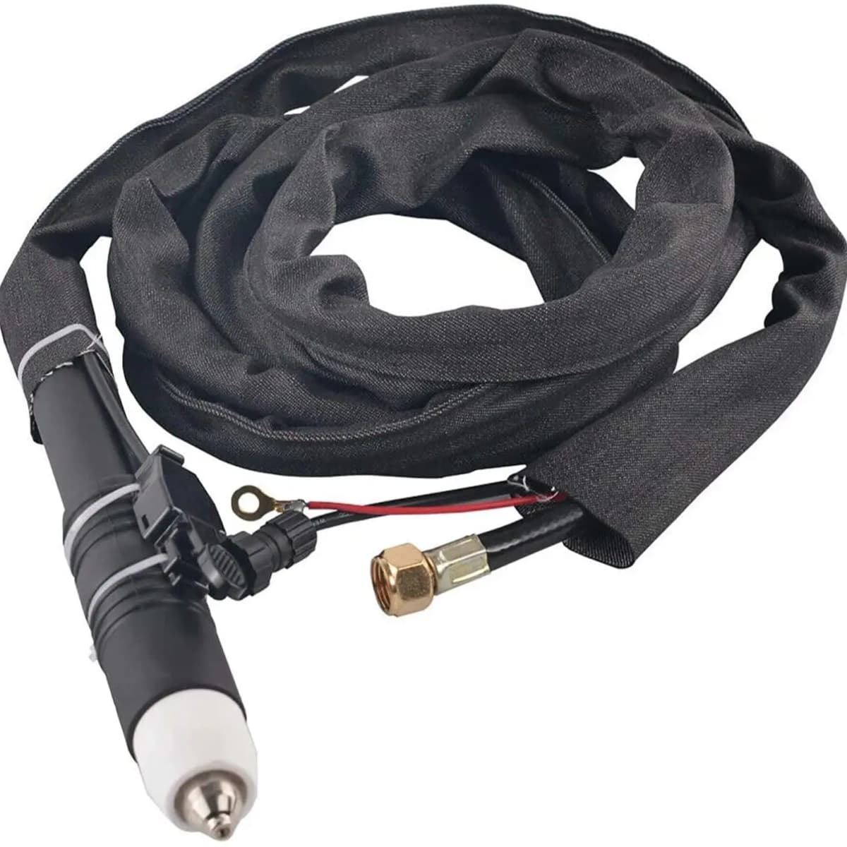 P80 Plasma Cutter Torch, 10FT/16FT/23FT Non-Touch Pilot Arc Black Straight Fit Plasma Cutter, DIY/Beginner Friendly