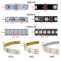 LED Strips WS2812B DC5V ws2812 IC RGB Individually Addressable Led Strip Light Waterproof Diode Flexible Neon Led Tape Lamp