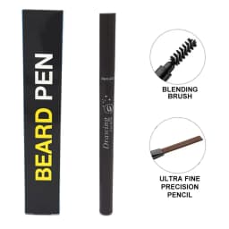 Beard Pen Beard Filler Pencil and Brush Male Mustache Repair Shape Effective Enhance Facial Hair