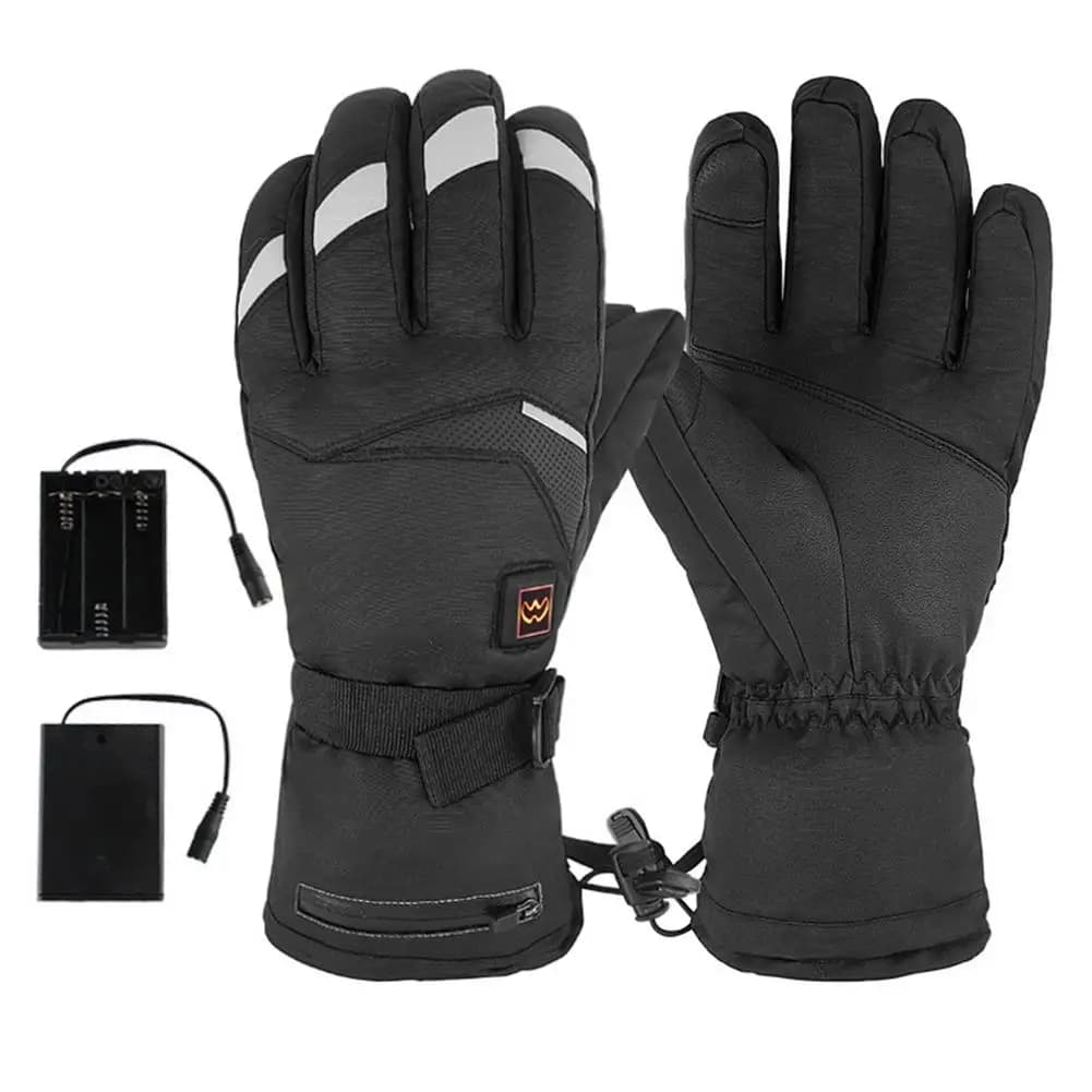 Heated Gloves Electric Heated Ski Gloves With 2 Battery Packs Waterproof Rechargeable Heating Gloves Warmer Mitten Gloves Ch
