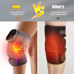 Electric Heating Knee Massager Joint Knee Leg Pad Vibration Knee Leg Massage Cordness Massager Warp