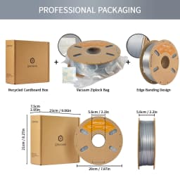 ERYONE Silk PLA Filament 3KG/5KG/10KG New Arrival Silk 1.75mm No Bubble Vacuum Biodegradable Fast Ship Overseas Warehouse