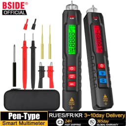 BSIDE Smart Digital Multimeter Pen Type Multitester True RMS Voltmeter DC AC Voltage Capacitance Ohm Hz Diode NCV Live tester