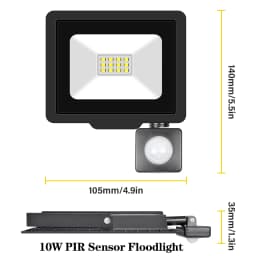 SKYWORLD 10W 20W 30W 50W 75W 100W 150W 200W Induction Led Flood Light With Adjustable PIR Sensor 110V 220V Floodlight Outdoor