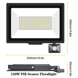 SKYWORLD 10W 20W 30W 50W 75W 100W 150W 200W Induction Led Flood Light With Adjustable PIR Sensor 110V 220V Floodlight Outdoor