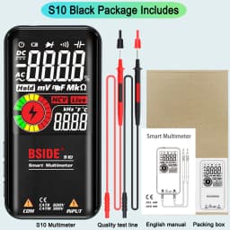 BSIDE S10 / S11 Digital Smart Multimeter Color LCD Display 9999 Digital DC AC Voltage Capacitor Ohm Diode NCV Hz Tester DMM