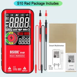 BSIDE S10 / S11 Digital Smart Multimeter Color LCD Display 9999 Digital DC AC Voltage Capacitor Ohm Diode NCV Hz Tester DMM