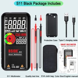 BSIDE S10 / S11 Digital Smart Multimeter Color LCD Display 9999 Digital DC AC Voltage Capacitor Ohm Diode NCV Hz Tester DMM