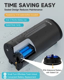 AIKE Automatic Liquid Soap Dispenser 750ml Sensor Bathroom Soap Dispenser Stainless Wall-mounted Steel Hand Sanitizer Dispenser