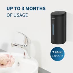 AIKE Automatic Liquid Soap Dispenser 750ml Sensor Bathroom Soap Dispenser Stainless Wall-mounted Steel Hand Sanitizer Dispenser