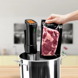 INKBIRD ISV-200W Wi-Fi 1000W Powerful&Durable Culinary Sous Vide with Stainless Steel Immersion Circulator LCD Screen Free APP