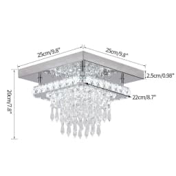 Modern K9 Led Crystal Ceiling Lamp Smart Chandelier Pendant Light Ring Chrome Plafonier Fixture Dining Living Room Decor Luxury