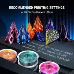 JAYO SILK/ PLA Rainbow Filament 3D Printer For 3D Pen For Drawing 2.2kg 1.75mm Printing Materials For 3D Printer