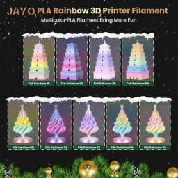 JAYO SILK/ PLA Rainbow Filament 3D Printer For 3D Pen For Drawing 2.2kg 1.75mm Printing Materials For 3D Printer