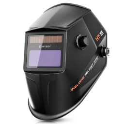 HITBOX Large Viewing Screen Solar Powered Auto Darkening HT111 Welding Helmet PRO ARC Sensor Wide Shade Mask For TIG MIG Welder