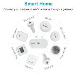 INKBIRD Wi-Fi Gateway IBS-M1 Wi-Fi Bridge Gateway Smart Hub Long-Distance Control Devices With INKBIRD PRO App Only 2.4GHz