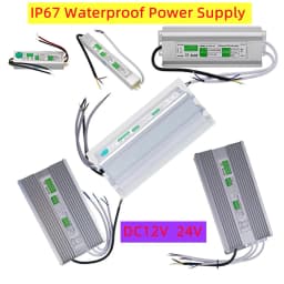 IP67 Waterproof Lighting Transformers DC 12V 24V Power Supply Led Driver For 5050 2835 3528 Led Strip Light
