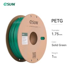ESUN PETG Filament 1.75mm, 3D Printer Filament PETG Accuracy +/- 0.05mm, 1KG 2.2LBS Spool 3D Printing Materials for 3D Printers