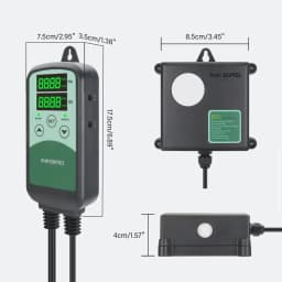 INKBIRD ICC-500T Digital CO2 Controller Programmable CO2 Controller&Monitor for Agricultural Livestock Industries Ventilation