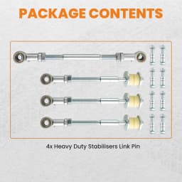 Front Rear Extended Adjustable Sway Bar Link Kit for Nissan Armada Gu Y61 1997-2016 Easy to Replace