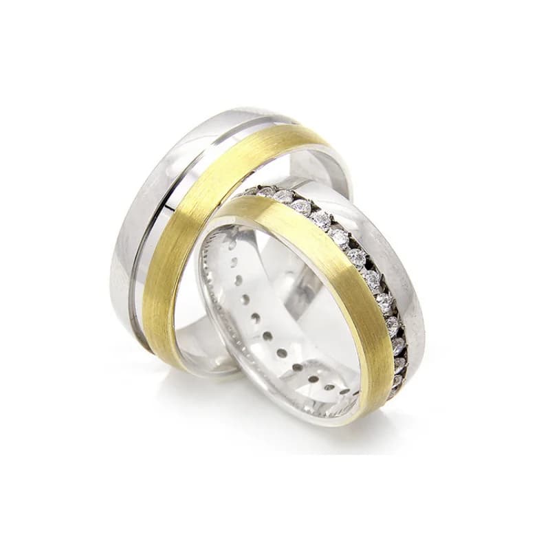 Couple Wedding Ring Sterling Silver 925 Woman And Man Luxury Jewelry Bands Engagement Anniversary Anatolian Civilization Models