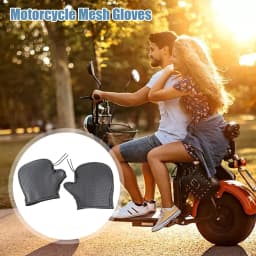 Summer Motorcycle Handlebar Muffs Waterproof PVC Leather Handlebar Muffs PVC Leather Waterproof Sun Protection Gloves With