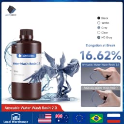 ANYCUBIC Water Washable Resin Low Odor Low Viscosiy 405nm UV Resin For LCD 3D Printing High Precision 3D Printer Resin