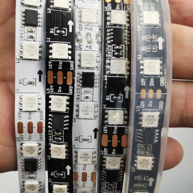 DC12V 5 M WS2811 LED Pixel Bande Rgb Colour 5050 LED Bande Ruban Flexible Adressable LED Bande 1 IC Control 3 Leds Lights