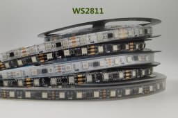 DC12V 5 M WS2811 LED Pixel Bande Rgb Colour 5050 LED Bande Ruban Flexible Adressable LED Bande 1 IC Control 3 Leds Lights
