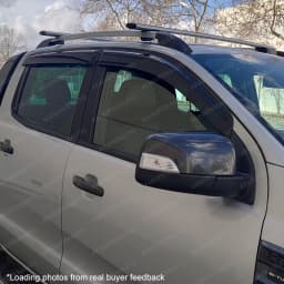 Window Deflector Rain Guard For Ford Ranger 2012~2022 Wildtrak Raptor XLT XL T6 T7 T8 Side Window Deflectors Smoked Black 4PCS