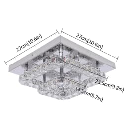 Modern Led Chandelier K9 Crystal Ceiling Lamp Fixture Bedroom Living Dining Room Pendant Light Lustres Home Decor Plafonnier Lum