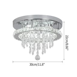 Modern Led Chandelier K9 Crystal Ceiling Lamp Fixture Bedroom Living Dining Room Pendant Light Lustres Home Decor Plafonnier Lum