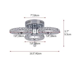 Modern Led Chandelier K9 Crystal Ceiling Lamp Fixture Bedroom Living Dining Room Pendant Light Lustres Home Decor Plafonnier Lum