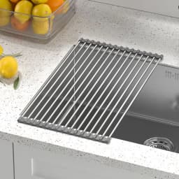 Instant Expansion! The Invisible Countertop Organizer for Sinks—Perfect for Washing Vegetables and Draining Utensils