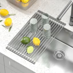 Instant Expansion! The Invisible Countertop Organizer for Sinks—Perfect for Washing Vegetables and Draining Utensils