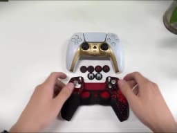 Controller Skin Shell for PS5 Controller Silicone Cover Case with Rubber Thumb Grip Gaps Touch Pad Sticker For PS5 Fit In Dock