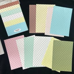 A7 Polka Dot Memo Pad Tearable Double Sided Scrapbook Paper Writing Journal Planner Scrapbooking Supply 100 Sheets