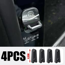 4 Pcs/Set Car Door Latch Shock Absorber Pads Door Lock Shock Absorbers & Buffering Seals Anti-Vibration Kit for Toyota Camry