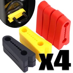 4 Pcs/Set Car Door Latch Shock Absorber Pads Door Lock Shock Absorbers & Buffering Seals Anti-Vibration Kit for Toyota Camry
